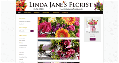 Desktop Screenshot of lindajanesflorist.co.uk